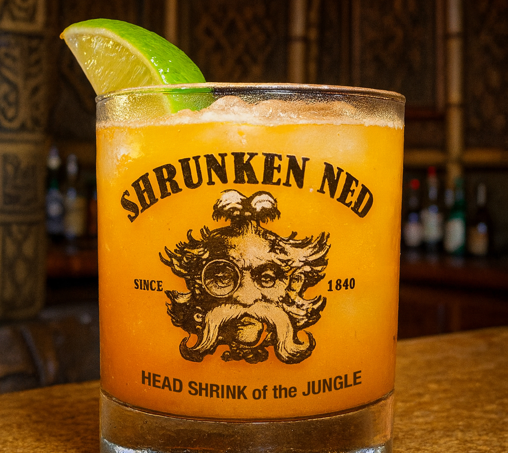 Shrunken Head Ned Jungle Juice - By Tiki Brian - Exotic Tiki Island