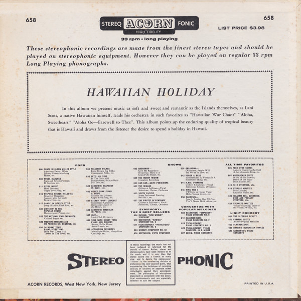 Lani Scott – Hawaiian Holiday - Exotic Tiki Island