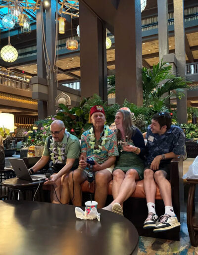 From left to right: Malibu-baby, Tiki Brian, Tikimon, Cat-Tiki, Covid22