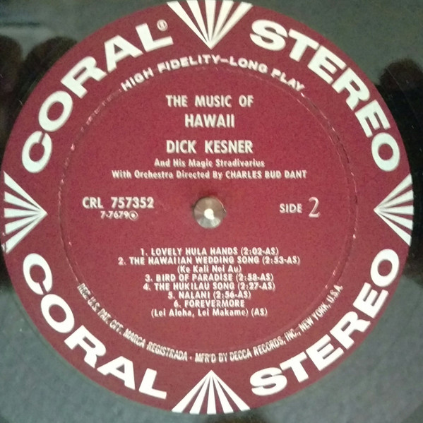 Dick Kesner And His Magic Stradivarius – The Music Of Hawaii Dick Kesner And His Magic Stradivarius – The Music Of Hawaii