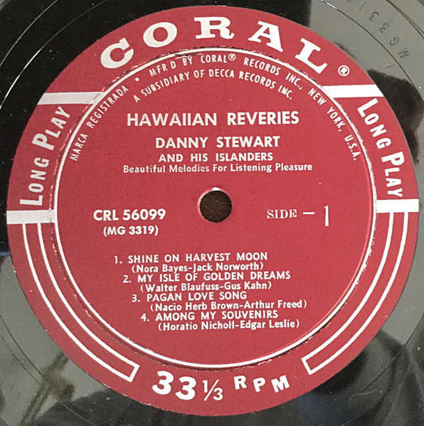 Danny Stewart And His Islanders – Hawaiian Reveries Danny Stewart And His Islanders – Hawaiian Reveries