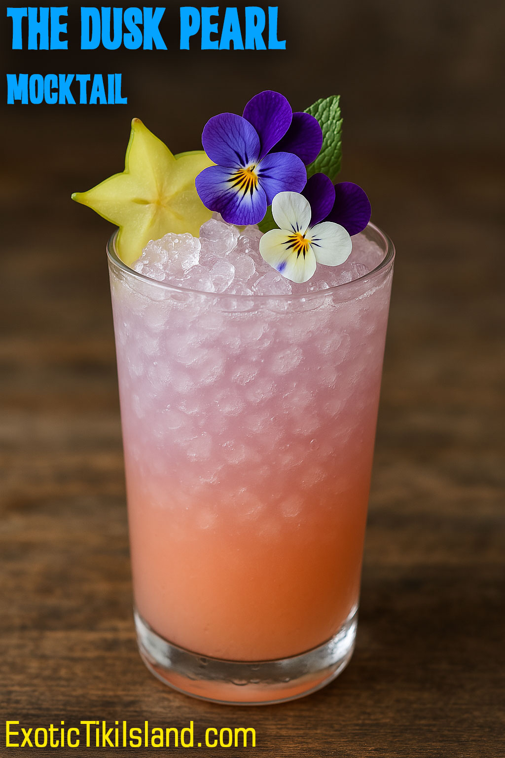 The Dusk Pearl Mocktail - Exotic Tiki Island