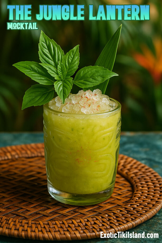 The Jungle Lantern Cocktail - Exotic Tiki Island
