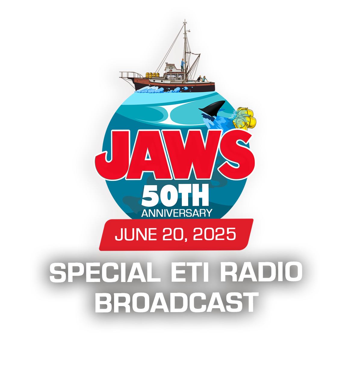 Special ETI RADIO Broadcast celebrating the 50th Anniversary of the move JAWS!