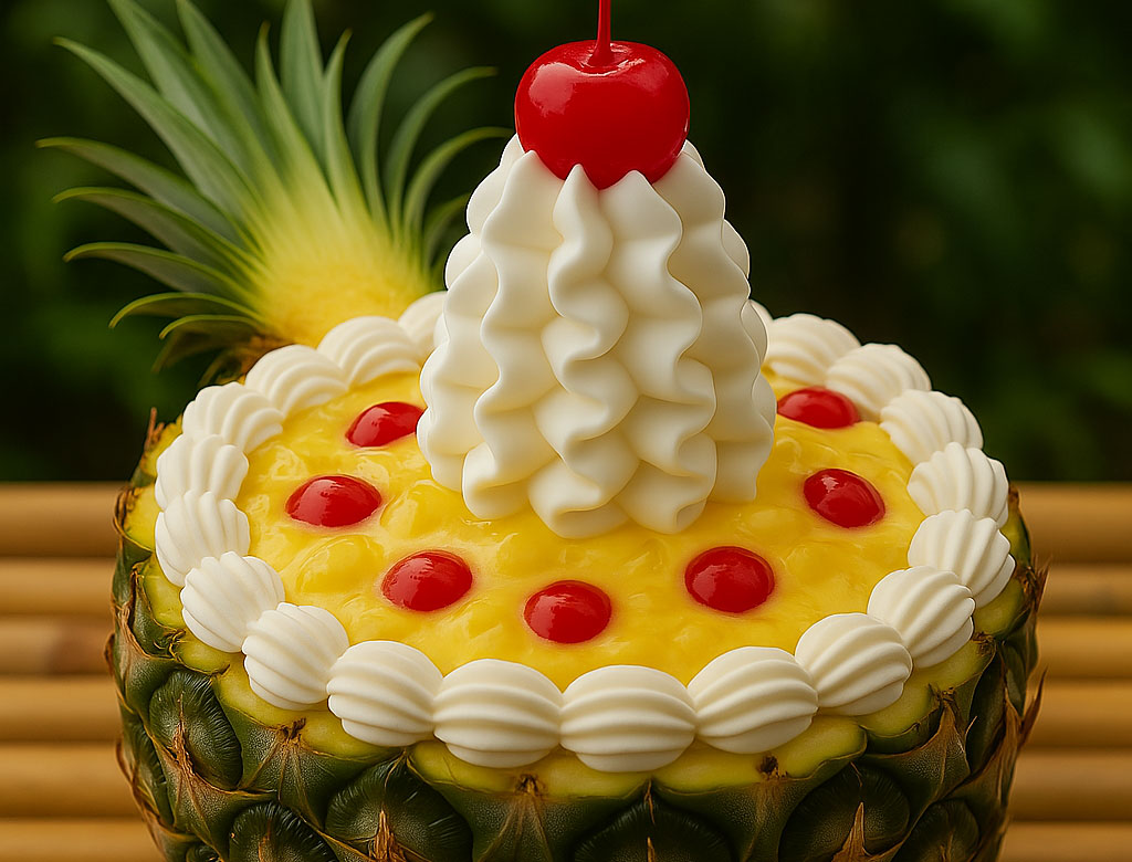 Custard in a Pineapple