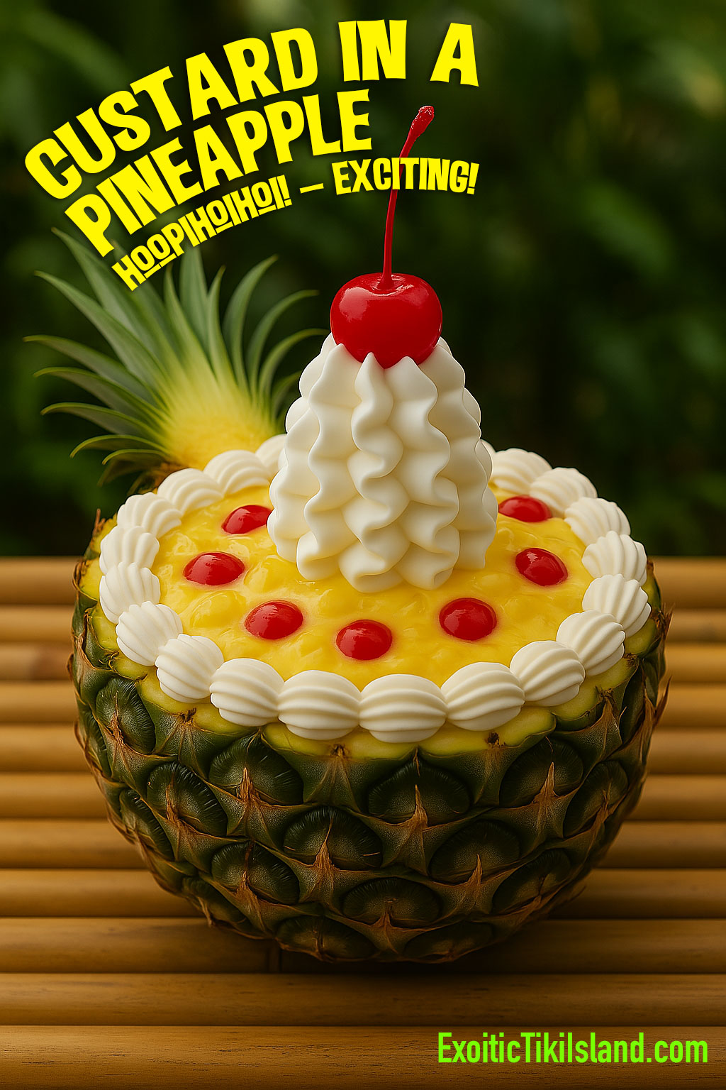 Custard in a Pineapple Custard in a Pineapple