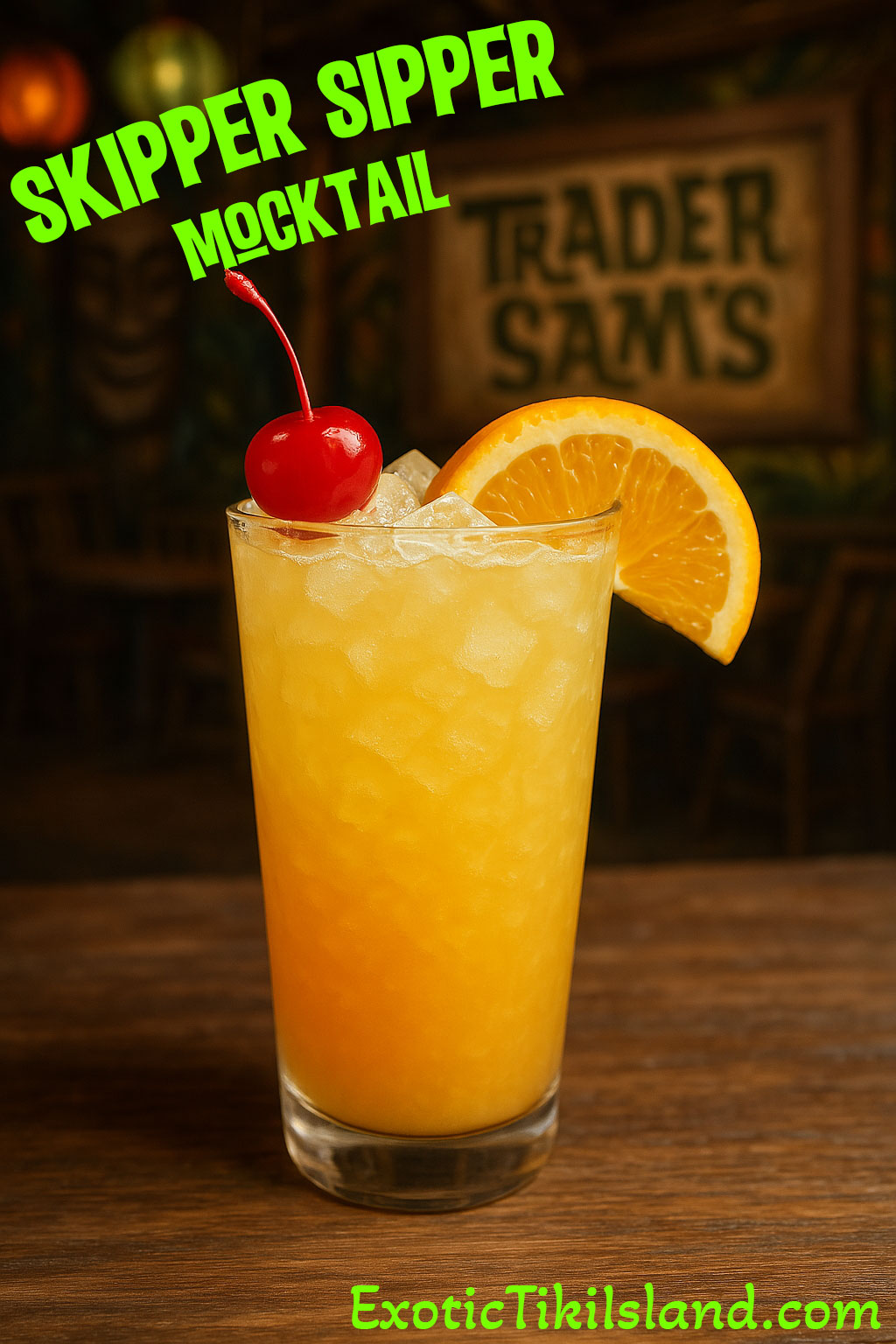 Skipper Sipper Mocktail from Disney's Trader Sam's Tiki Bar Skipper Sipper Mocktail from Disney's Trader Sam's Tiki Bar