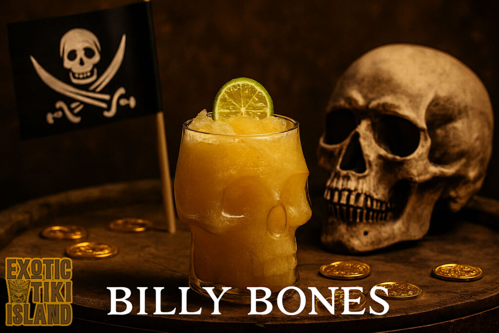 Billy Bones Cocktail By Tikimon - Exotic Tiki Island Billy Bones Cocktail By Tikimon - Exotic Tiki Island