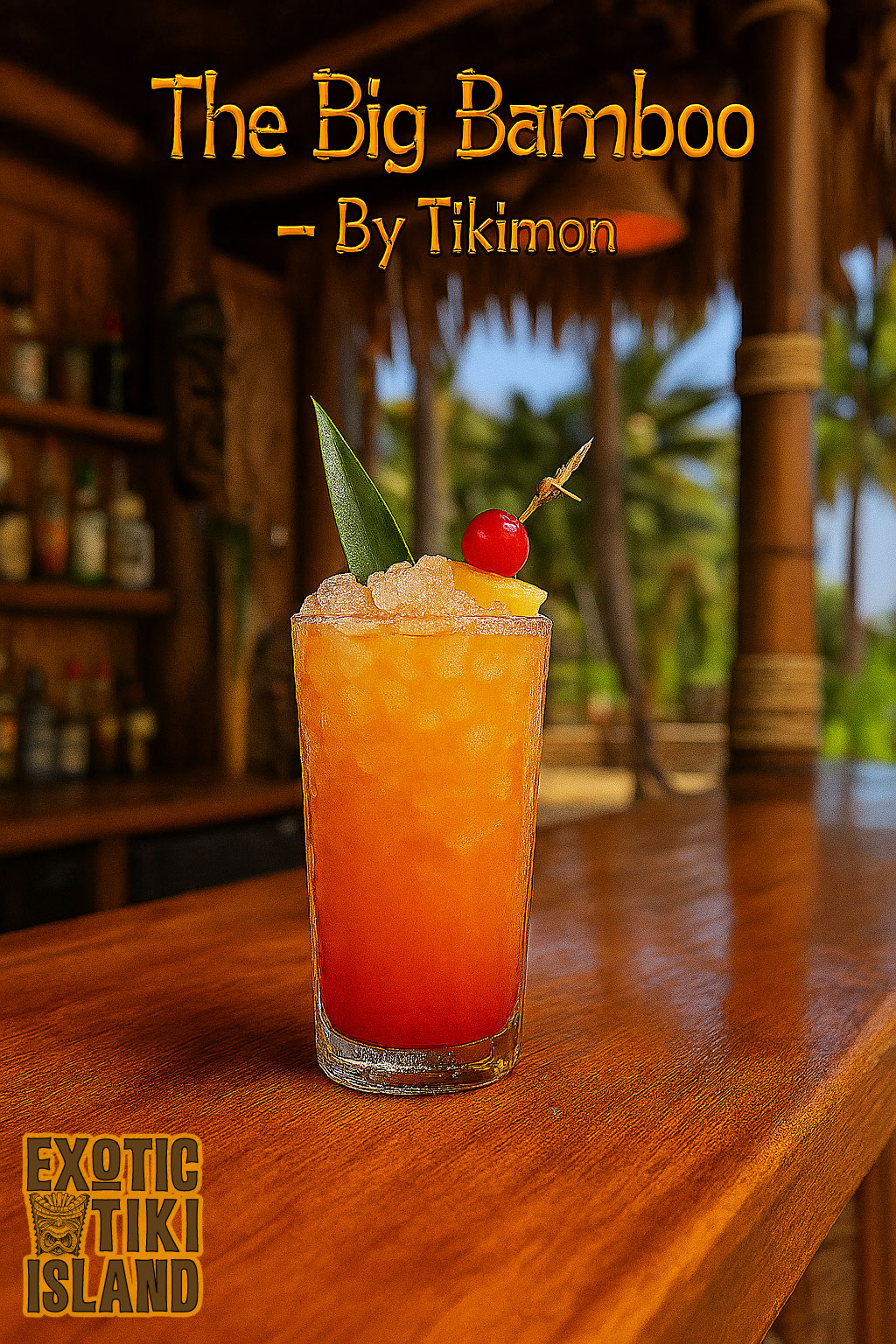 The Big Bamboo Cocktail - By Tikimon - Exotic Tiki Island The Big Bamboo Cocktail - By Tikimon - Exotic Tiki Island