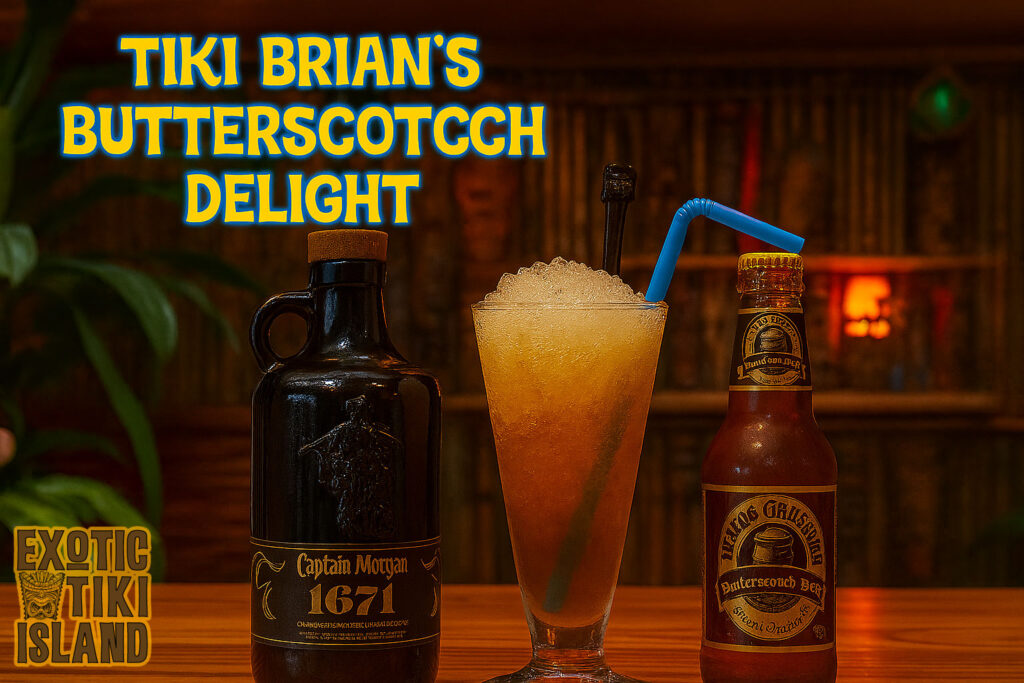 Tiki Brian's Butterscotch Delight - Exotic Tiki Island Tiki Brian's Butterscotch Delight - Exotic Tiki Island