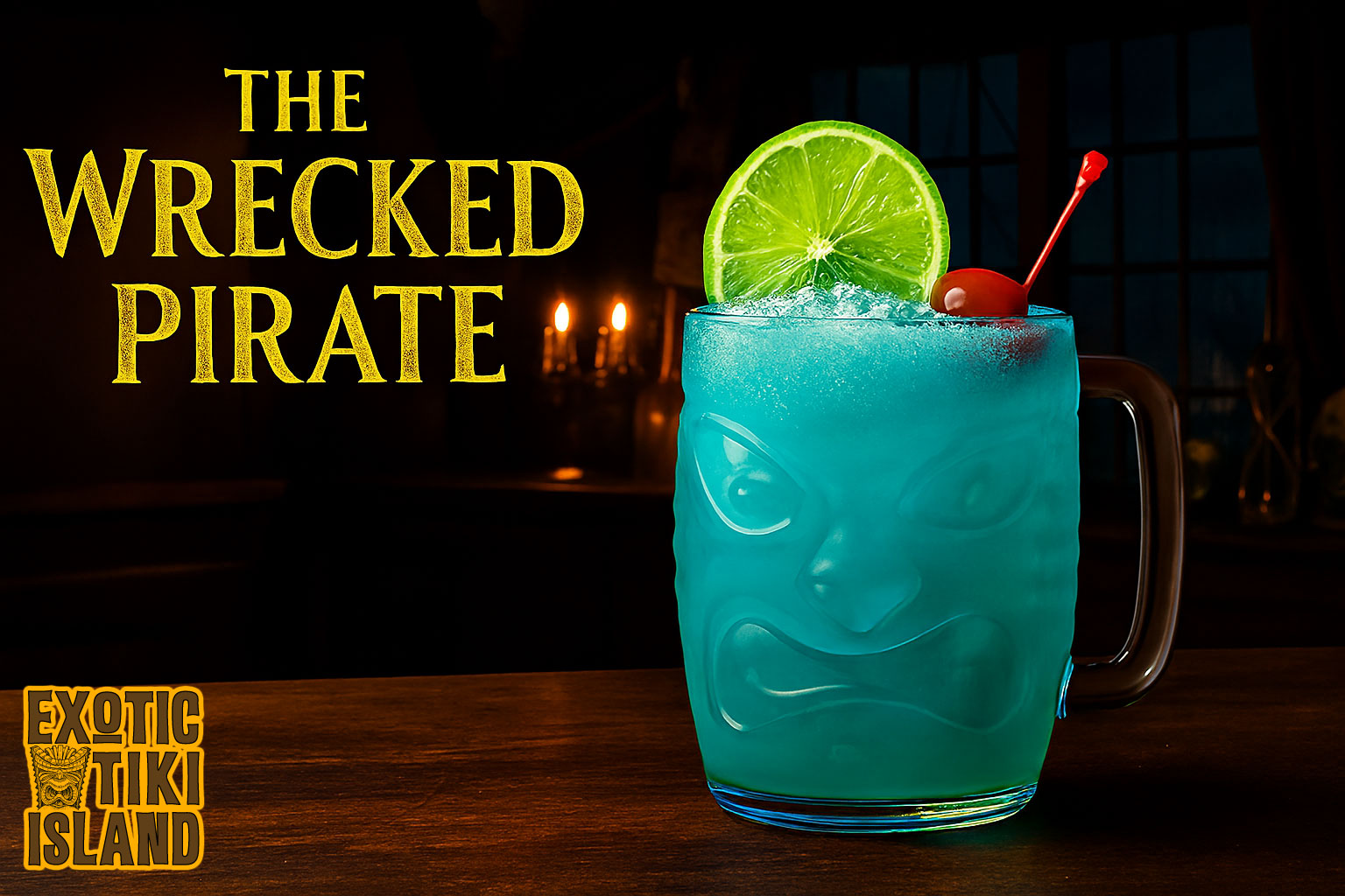 Wrecked Pirate Cocktail - Exotic Tiki Island