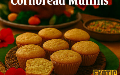 Pineapple Coconut Cornbread Muffins