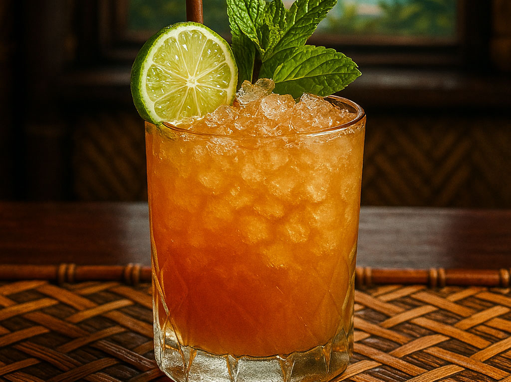 Mai Tai Cocktail - Jeff “Beachbum” Berry’s adaptationof the classic: Exotic Tiki Island