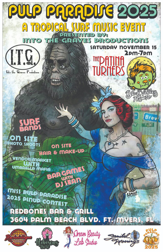 Pulp Paradise 2025 is crashing into Redbones Bar & Grill in Ft. Myers
