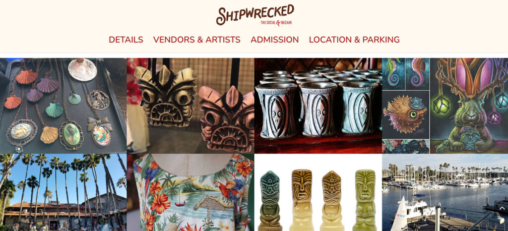 SHIPWRECKED is more than a tiki market – it’s a social occasion meant to bring together LA’s tiki enthusiasts for a fun, relaxing escape right on the water.