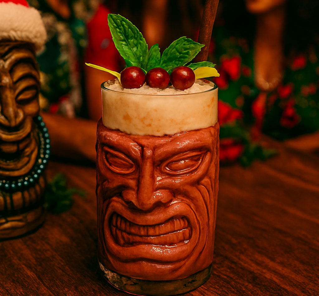 Santa’s Tiki Sleigh Mocktail