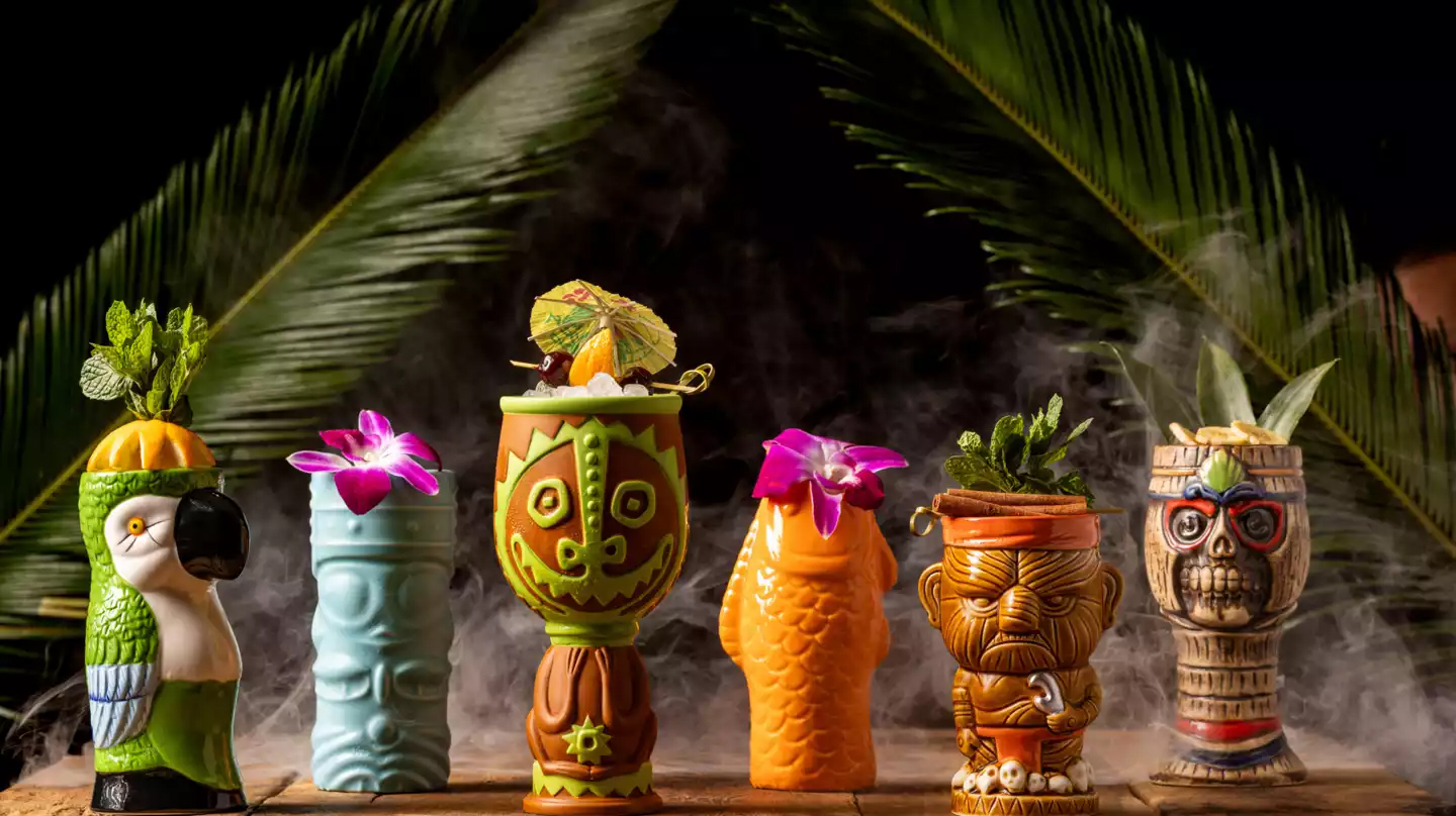 The Tiki Bar inside the Excalibur Hotel & Casino, MGM Resorts