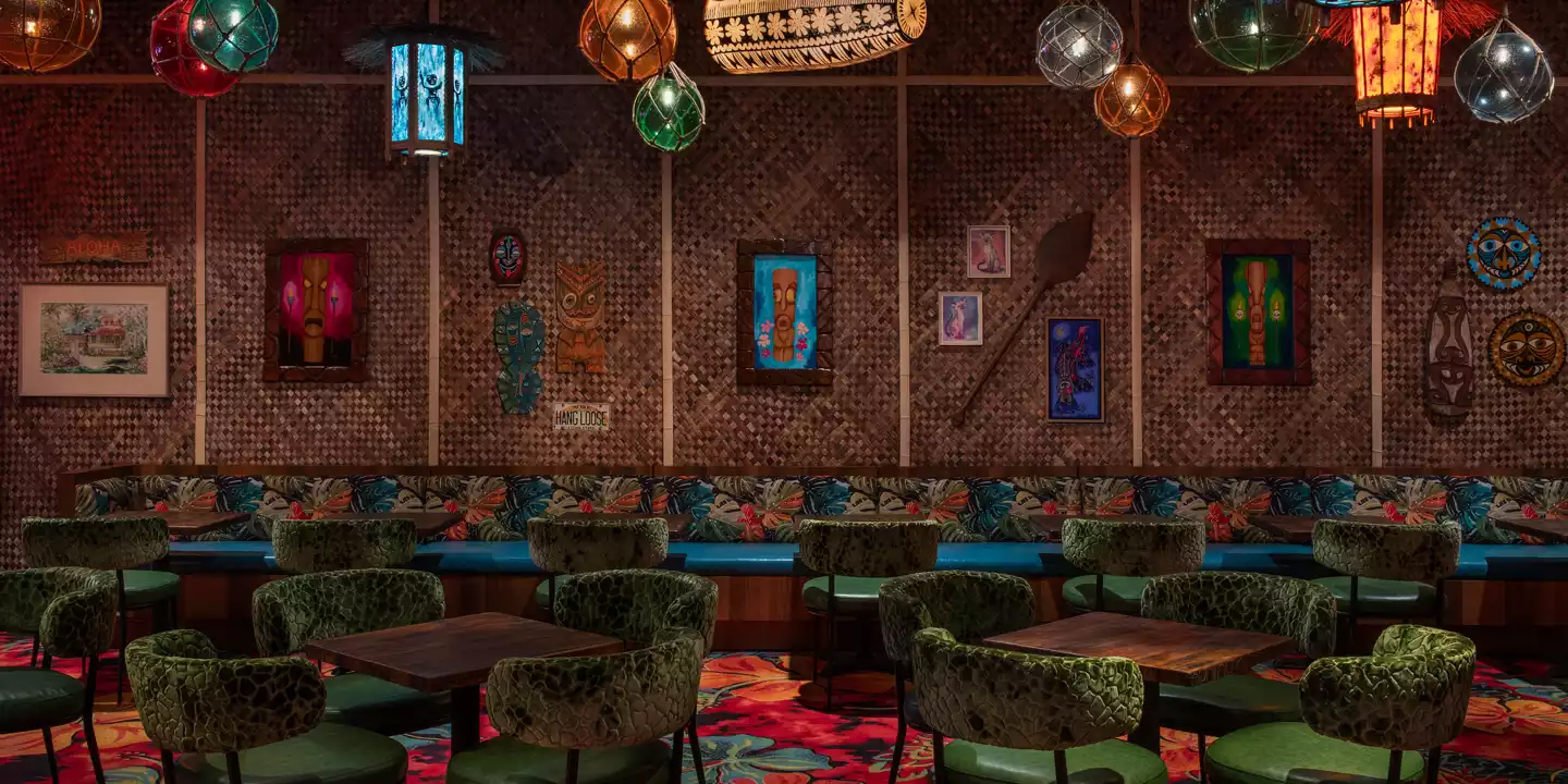 The Tiki Bar inside the Excalibur Hotel & Casino, MGM Resorts