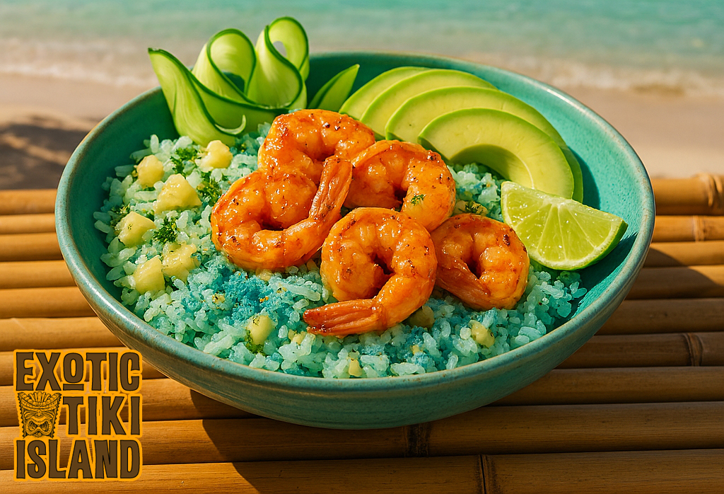 Nixie Neptune’s Tropical Lagoon Shrimp Bowls
