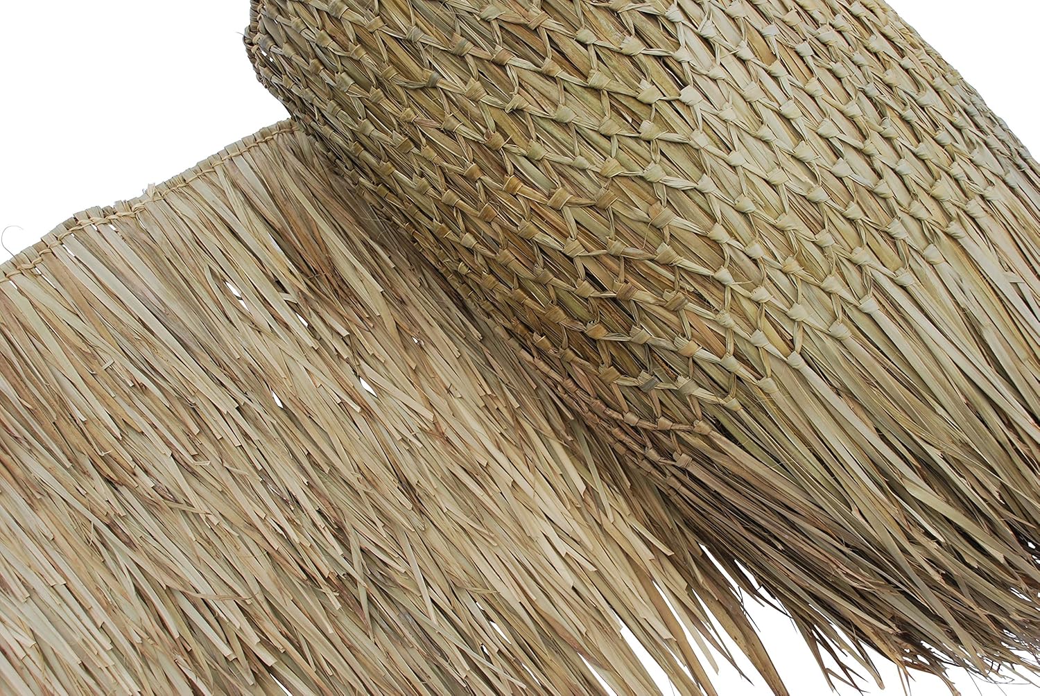 Eco-Friendly Tiki Roof Thatch - Hand-Woven Palm Leaf Roll for DIY Projects Eco-Friendly Tiki Roof Thatch - Hand-Woven Palm Leaf Roll for DIY Projects
