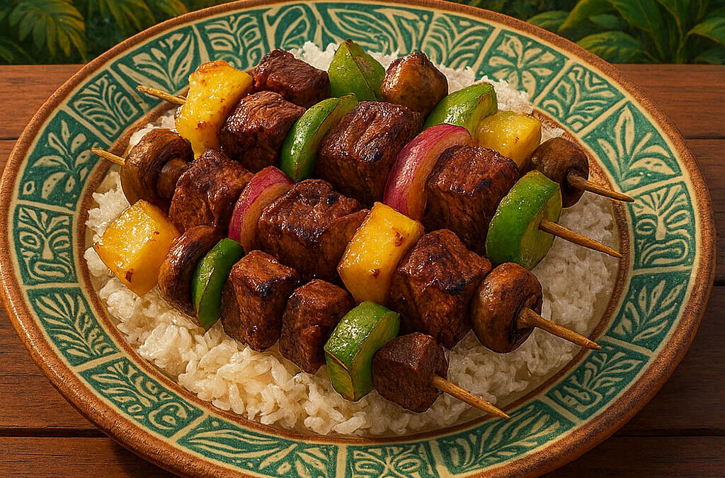 Hawaiian Steak (Including a Vegan option!)