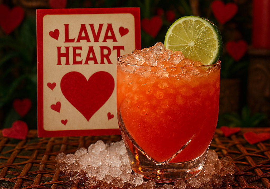 Lava Heart Cocktail - By Tikimon: Exotic Tiki Island