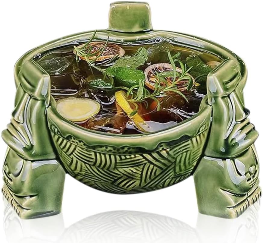 Scorpion Bowl – 32oz Vintage‑Style Ceramic Tiki Punch Bowl for Rum Cocktails, Parties & Home Décor Scorpion Bowl – 32oz Vintage‑Style Ceramic Tiki Punch Bowl for Rum Cocktails, Parties & Home Décor