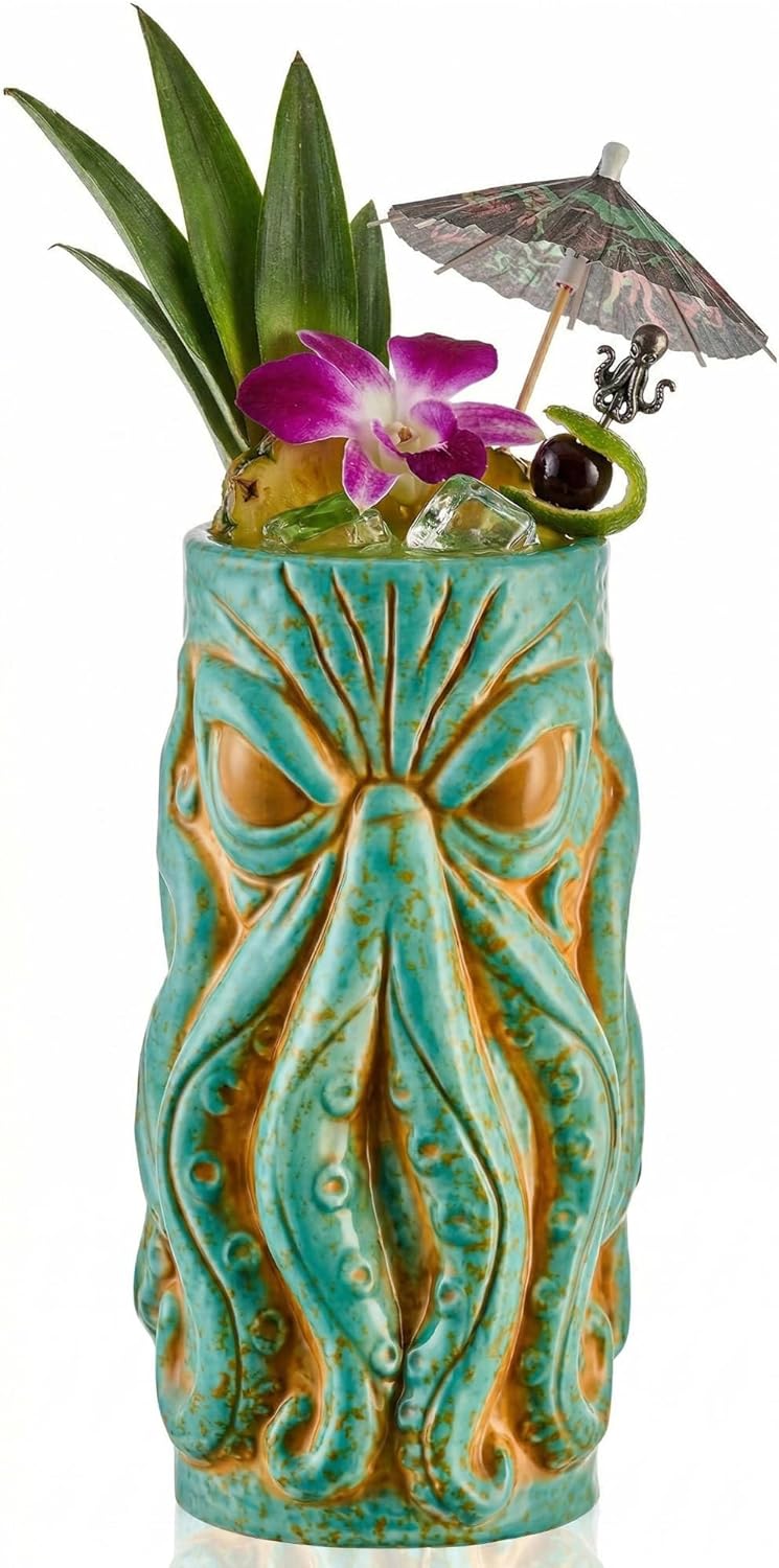 Kraken Ceramic Tiki Mug – 18oz Hand‑Crafted Nautical Hi‑Ball Mug with Detailed Tentacle Design Kraken Ceramic Tiki Mug – 18oz Hand‑Crafted Nautical Hi‑Ball Mug with Detailed Tentacle Design