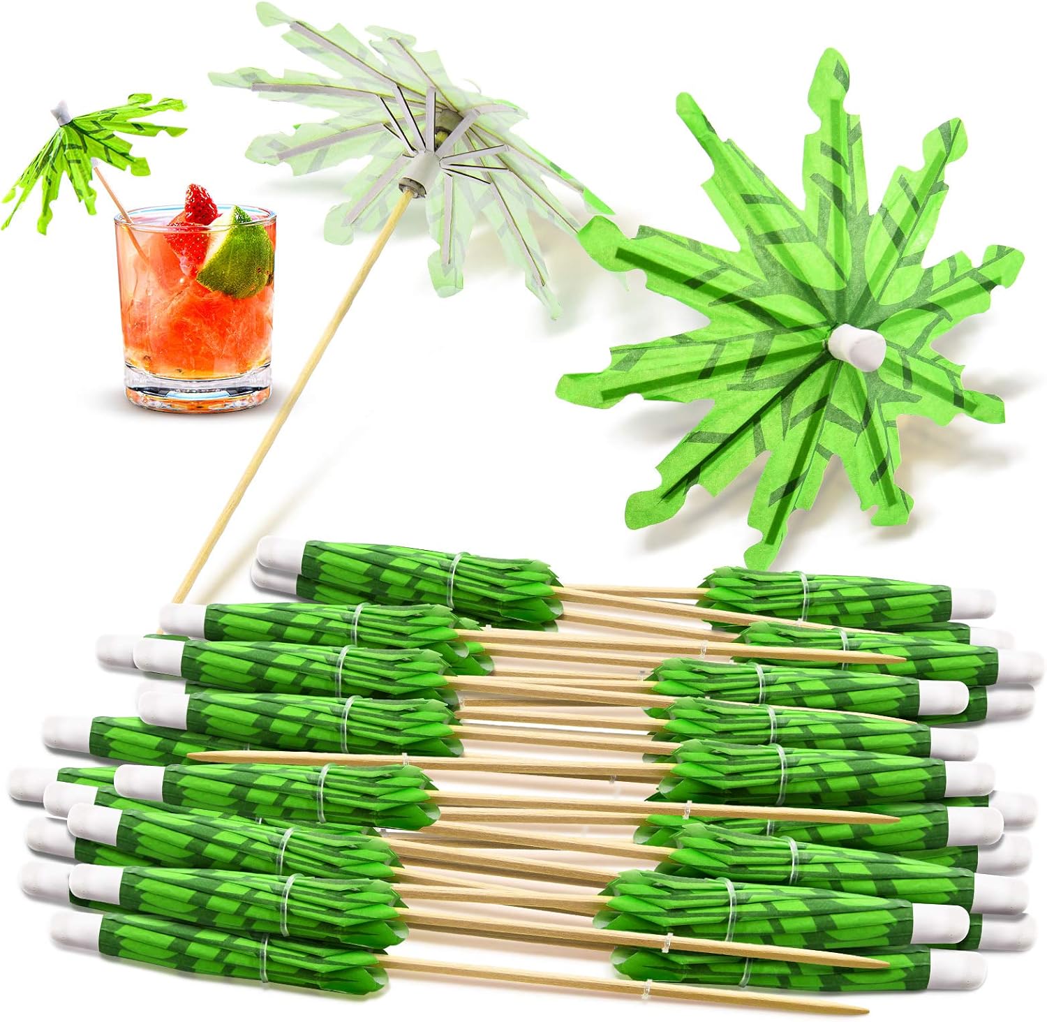 Tropical Drink Umbrellas – 40‑Pack Coconut Palm Tree Cocktail Picks for Hawaiian Parties, Cupcakes & Summer Drinks Tropical Drink Umbrellas – 40‑Pack Coconut Palm Tree Cocktail Picks for Hawaiian Parties, Cupcakes & Summer Drinks