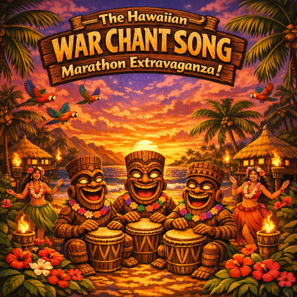 Hawaiian War Chant Song Marathon Extravaganza