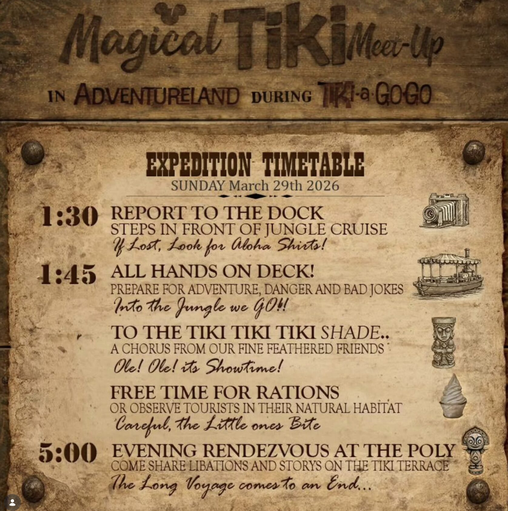 Magical Tiki Meetup in Walt Disney World