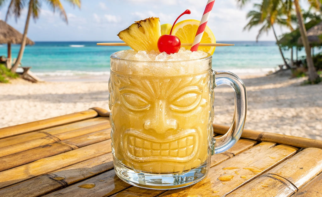 Coconut Groove Cocktail - Exotic Tiki Island (A TBC original)