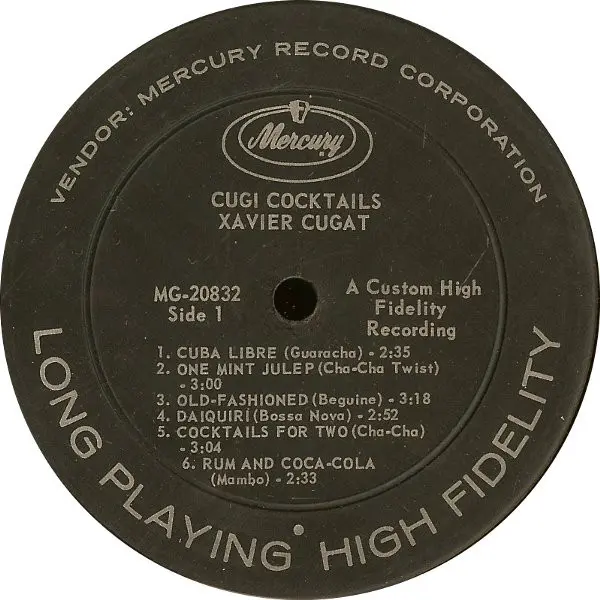 Xavier Cugat And His Orchestra – Cugi's Cocktails - Exotic Tiki Island