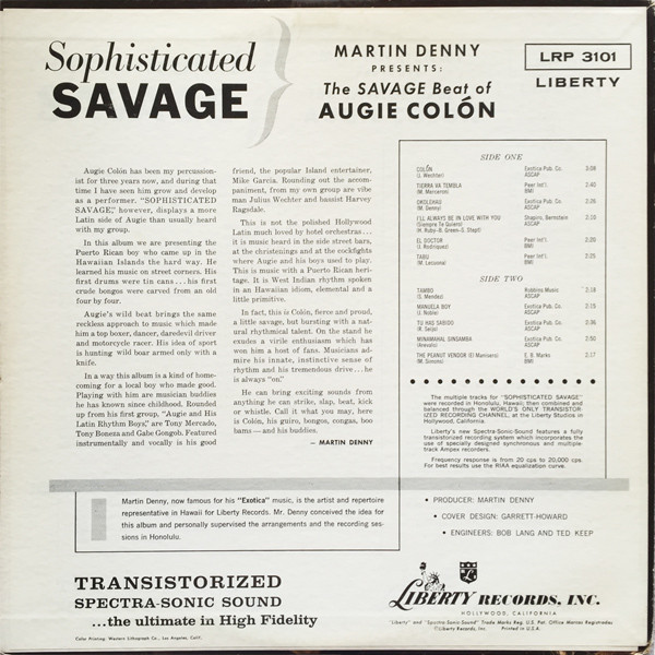 The Savage Beat Of Augie Colón – Sophisticated Savage The Savage Beat Of Augie Colón – Sophisticated Savage