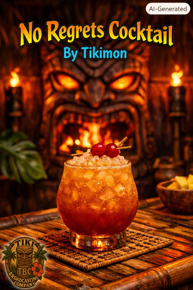 No Regrets Cocktail By Tikimon - A TBC Original No Regrets Cocktail By Tikimon - A TBC Original