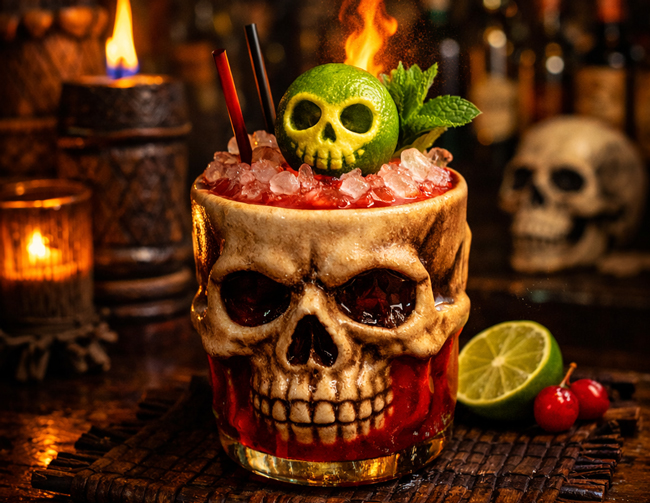 Shrunken Skull Cocktail