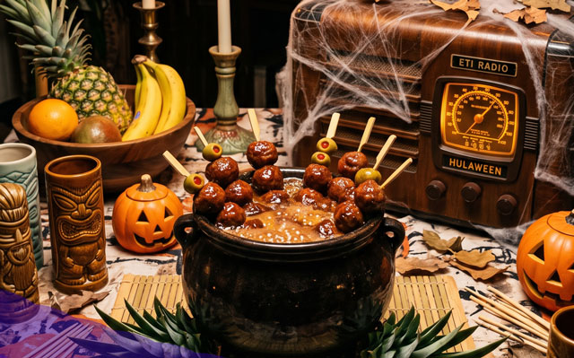 Headhunters Lava Glazed Meatball Cauldron Recipe - A TBC Orignial